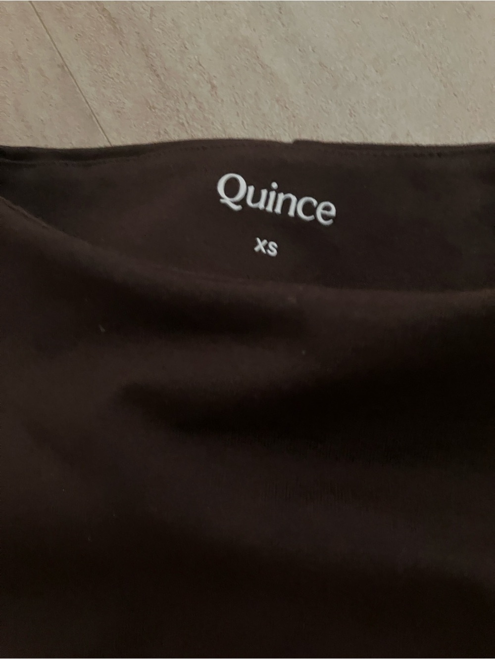 Quince Stretch Cotton Jersey Mock Neck Mini Dress - Picture 4 of 6